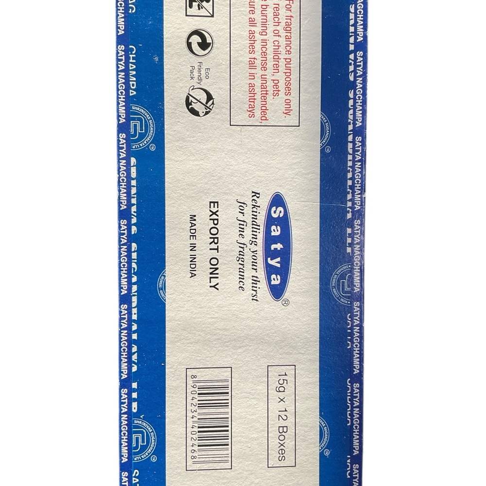 Satya Nag Champa Reiki Power Incense Bundle 12 Boxes 15g Each India - Picture 4 of 4